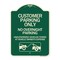 Signmission Customer Parking Only No Overnight Parking Unauthorized Vehicles Towed at Owner Expen, G-1824-24206 A-DES-G-1824-24206 - alternate 1